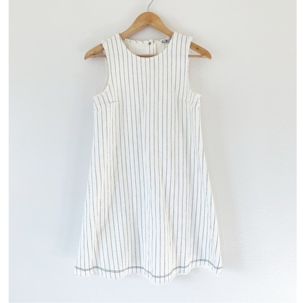 Alexander Wang Frayed Burlap Shift Dress